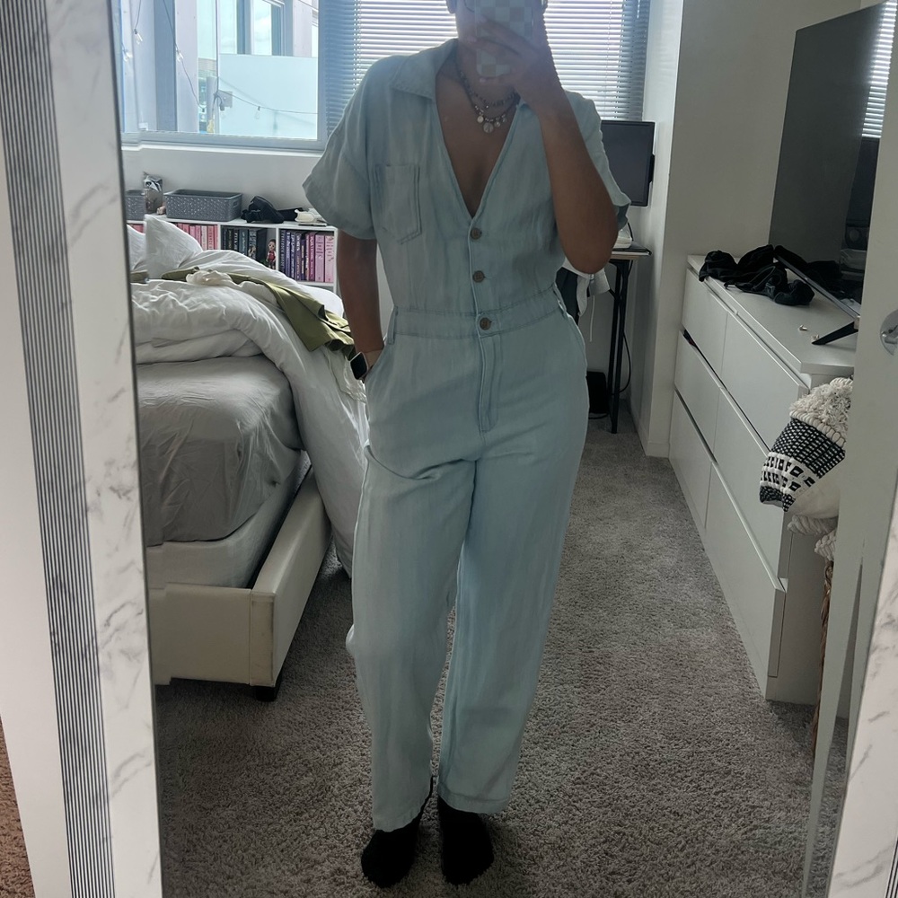 Zara Sky Blue Jumpsuit